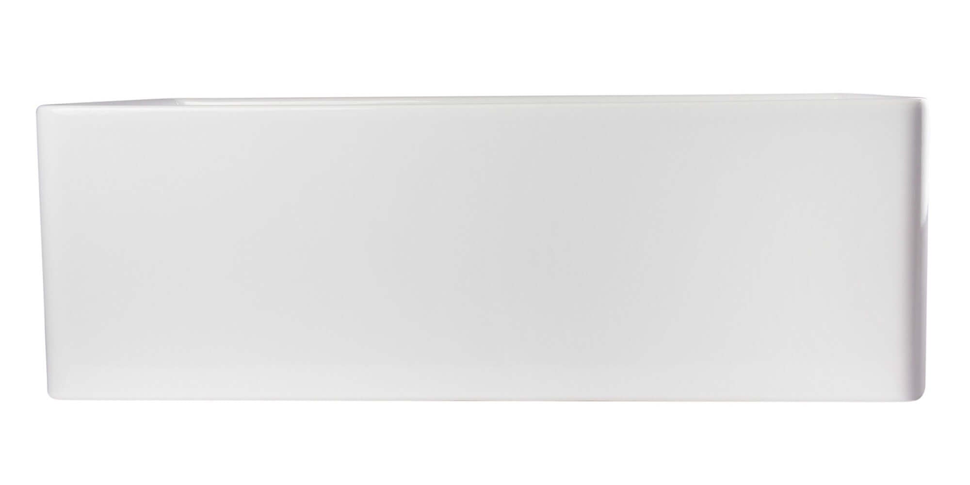 ALFI 30" Contemporary Smooth Fireclay Farmhouse Apron Sink, White, AB510-W