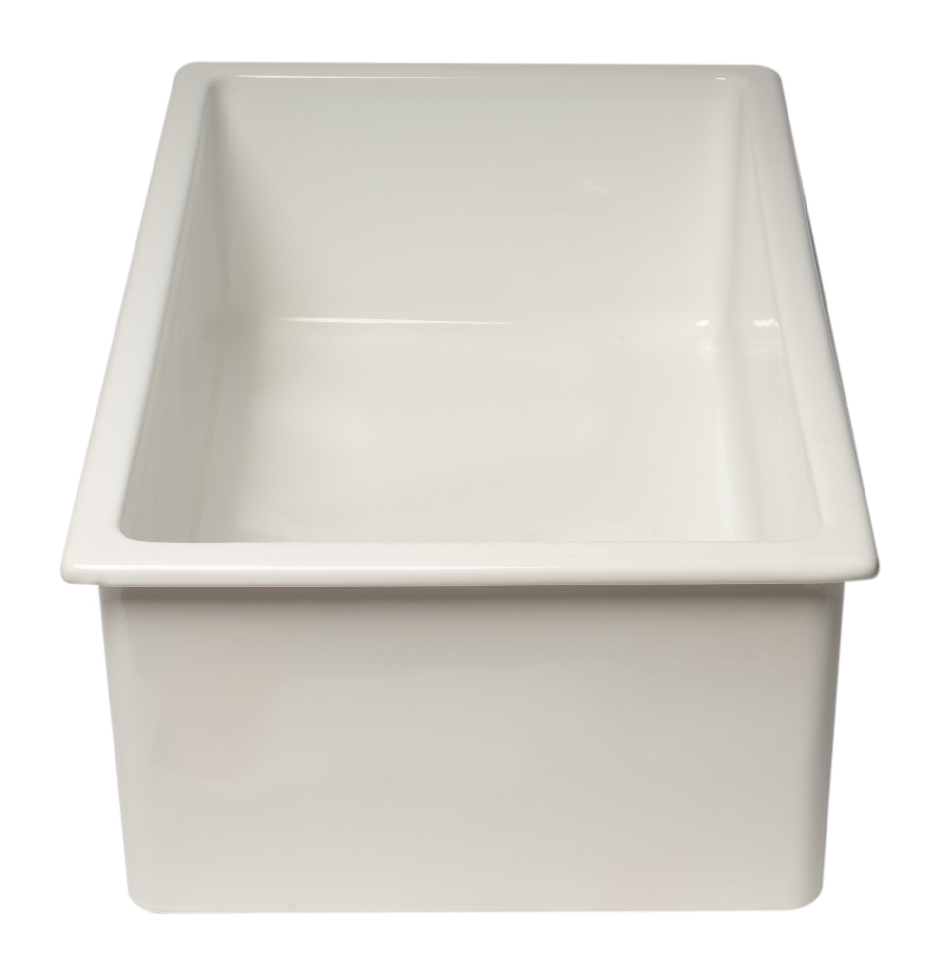 ALFI brand 30" Fireclay Undermount Kitchen Sink, White, AB3018UD-W - The Sink Boutique