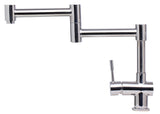 ALFI Solid Polished Stainless Steel Retractable Single Hole Kitchen Faucet, AB2038-PSS - The Sink Boutique