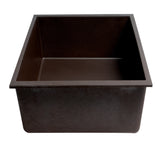 ALFI brand AB3020UM-C Chocolate 30" Undermount Single Bowl Granite Composite Kitchen Sink