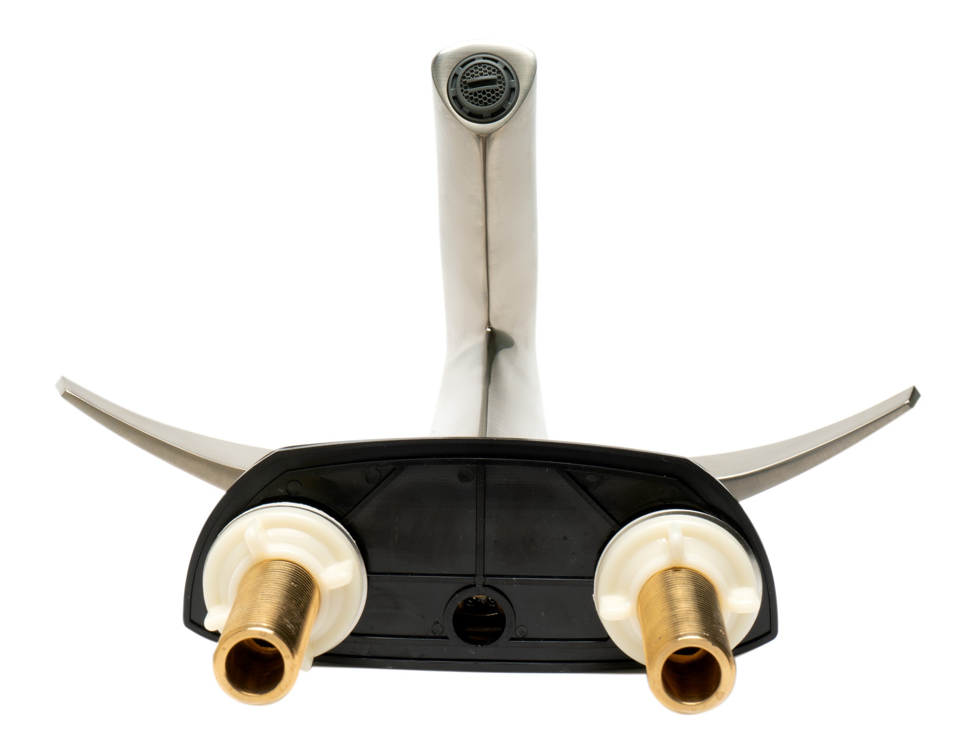 ALFI brand AB1003-BN Brushed Nickel Two-Handle 4'' Centerset Bathroom Faucet - The Sink Boutique