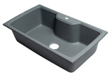 ALFI Titanium 35" Drop-In Single Bowl Granite Composite Kitchen Sink, AB3520DI-T