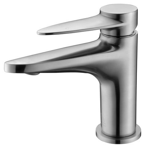 ALFI Brushed Nickel Modern Single Hole Bathroom Faucet, AB1770-BN