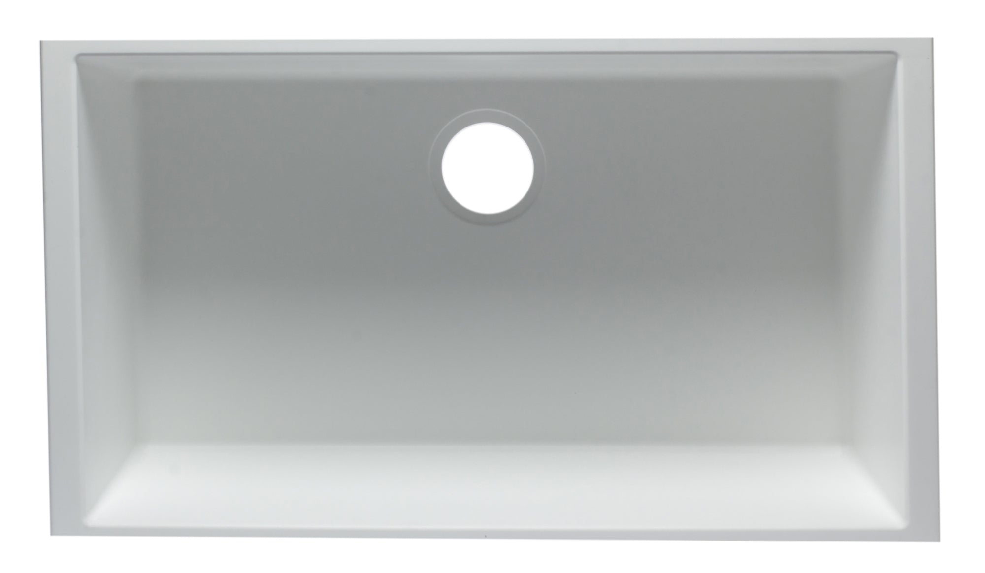 ALFI White 33" Single Bowl Undermount Granite Composite Kitchen Sink, AB3322UM-W