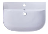 ALFI 28" White D-Bowl Porcelain Wall Mounted Bath Sink, AB112 - The Sink Boutique
