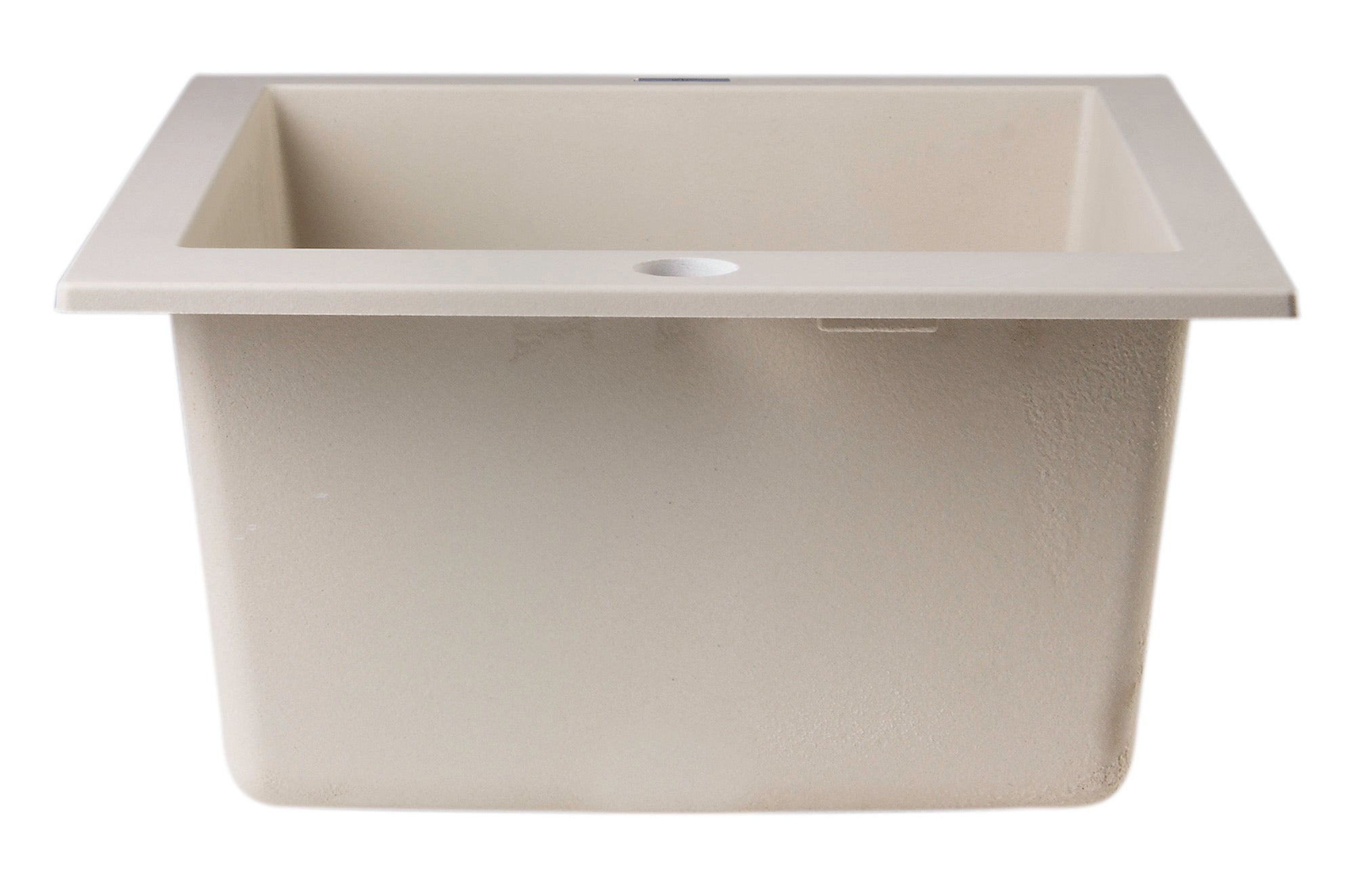 ALFI Black 17" Drop-In Rectangular Granite Composite Kitchen Prep Sink, AB1720DI-BLA
