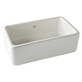 Rohl Shaws 30" Fireclay Single Bowl Thick Farmhouse Apron Kitchen Sink, Parchment, RC3018PCT - The Sink Boutique