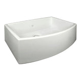 Rohl Shaws 30" Fireclay Single Bowl Farmhouse Curved Apron Kitchen Sink, Parchment, RC3021PCT - The Sink Boutique