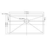 Dawn 33" Stainless Steel Undermount Kitchen Sink, DSQ3116 - The Sink Boutique