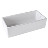 Rohl Shaws 36" Fireclay Single Bowl Farmhouse Apron Kitchen Sink, White, RC3618WH - The Sink Boutique