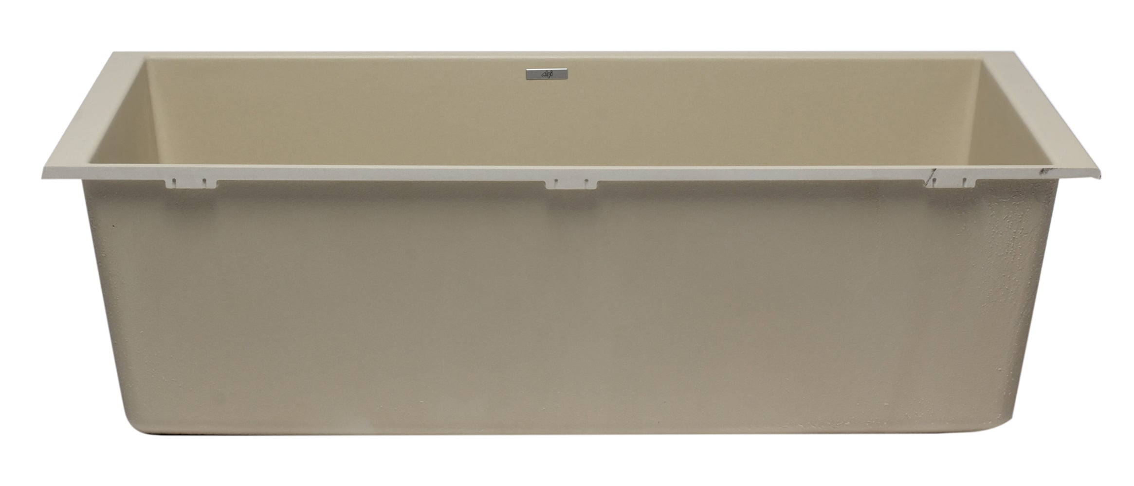ALFI Biscuit 33" Single Bowl Undermount Granite Composite Kitchen Sink, AB3322UM-B