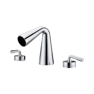 Alternate Image for ALFI Polished Chrome Widespread Cone Waterfall Bathroom Faucet, AB1790-PC
