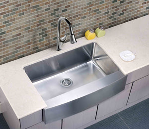 Alternate Image for Dawn 33" Stainless Steel Single Bowl Farmhouse Apron Sink, DAF3320C