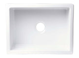 ALFI brand AB2418SB-B  24" Biscuit Smooth Thick Wall Fireclay Single Bowl Farmhouse Sink Top