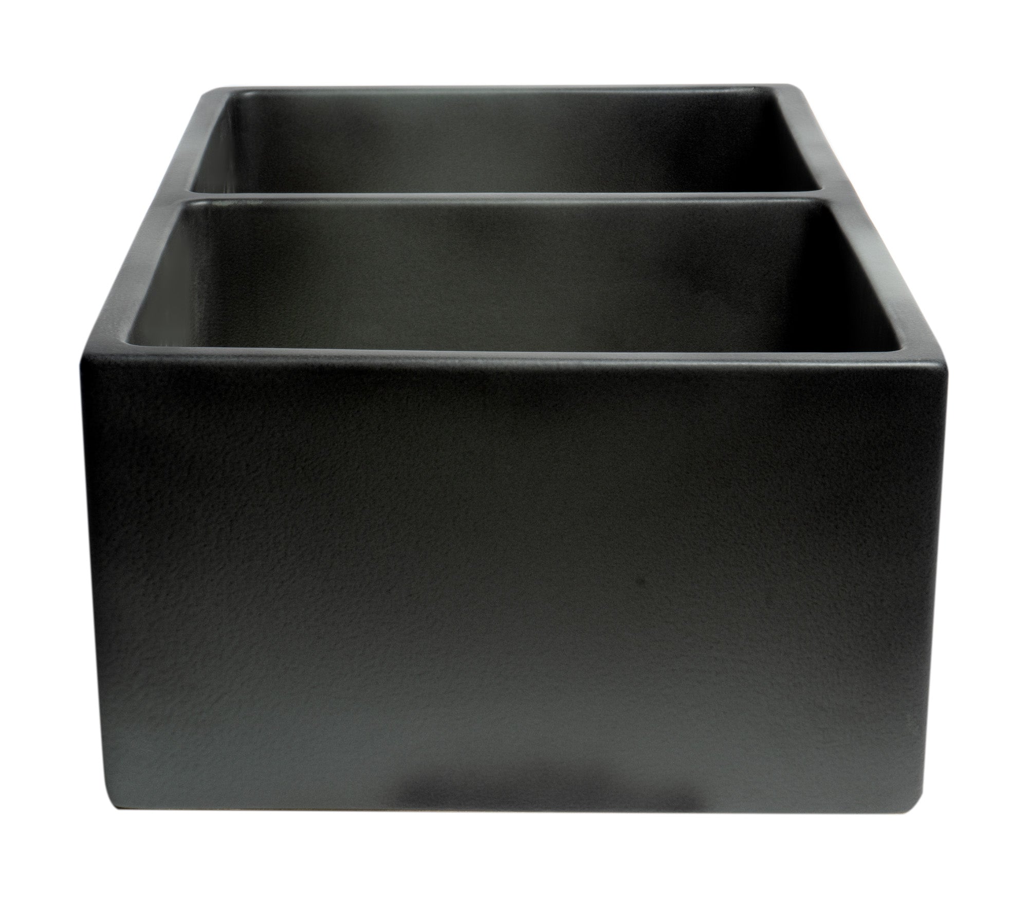 ALFI brand 33" Fireclay Farmhouse Sink, 50/50 Double Bowl, Concrete, ABCO3318DB