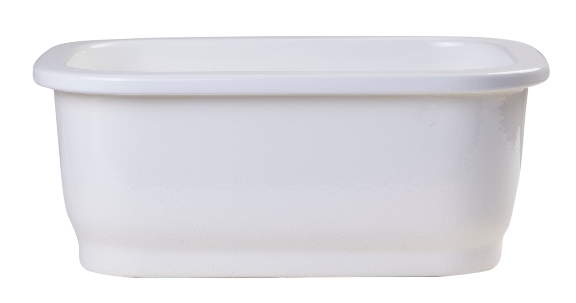 ALFI brand AB1218 Small Rectangular Fireclay Undermount or Drop In Prep / Bar Sink - The Sink Boutique
