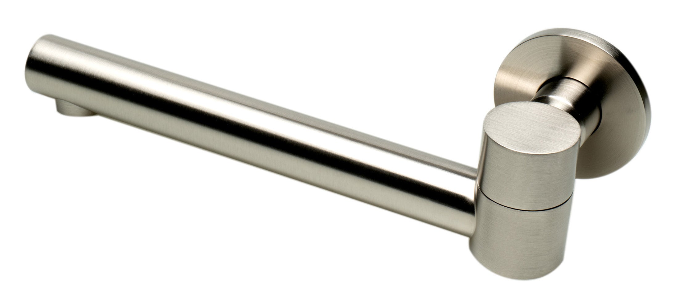 ALFI brand AB6601-BN Brushed Nickel Round Foldable Tub Spout - The Sink Boutique