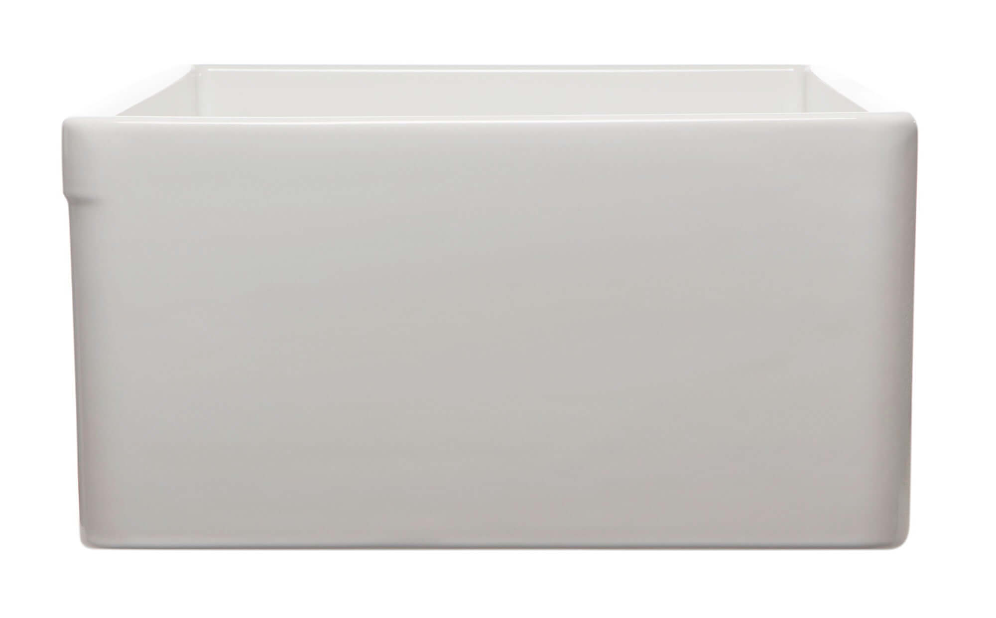 ALFI 33" Fluted Single Bowl Fireclay Farmhouse Apron Sink, White, AB532-W
