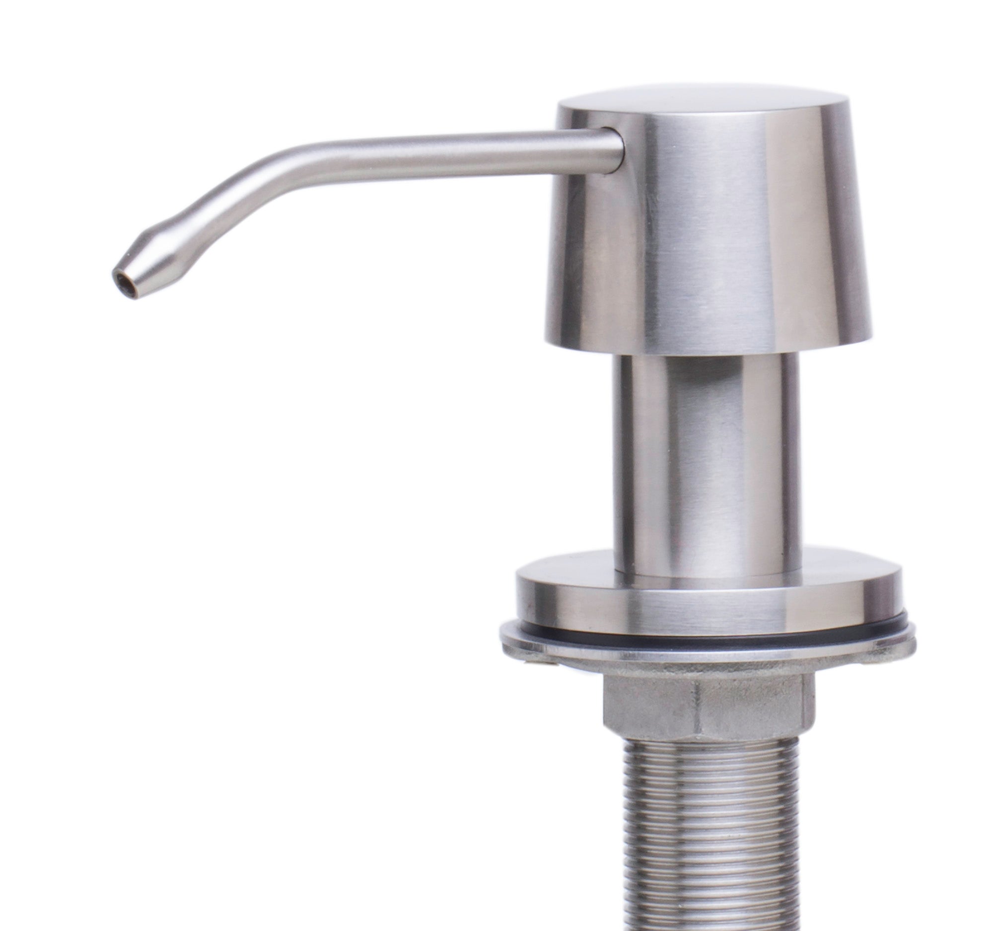 ALFI brand AB5004-BSS Solid Brushed Stainless Steel Modern Soap Dispenser - The Sink Boutique