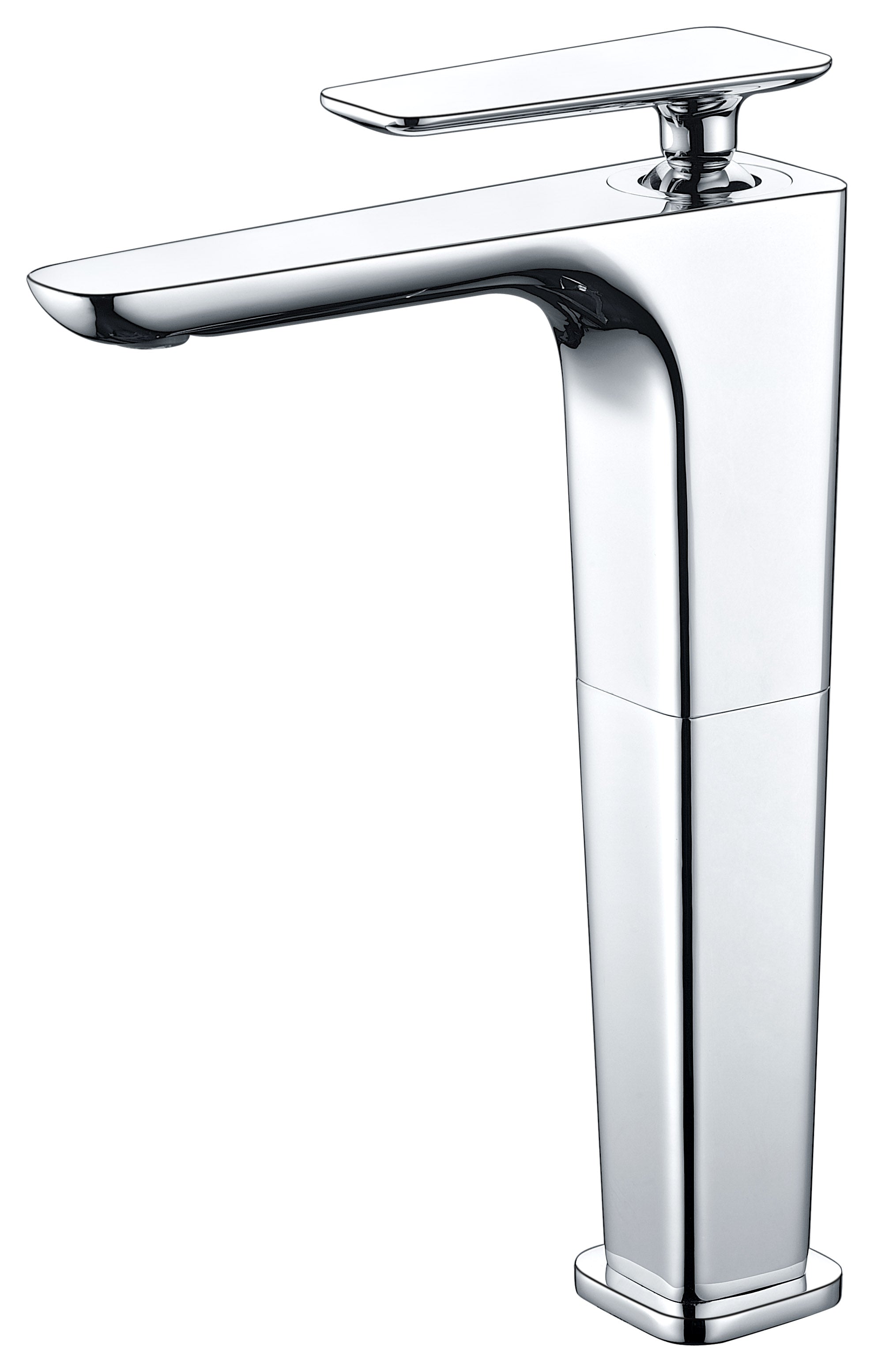 ALFI Polished Chrome Tall Single Hole Modern Bathroom Faucet, AB1778-PC
