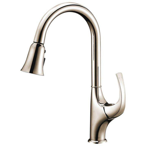Dawn 15" 1.18 GPM Pull Out Kitchen Faucet, Brushed Nickel, AB04 3277BN