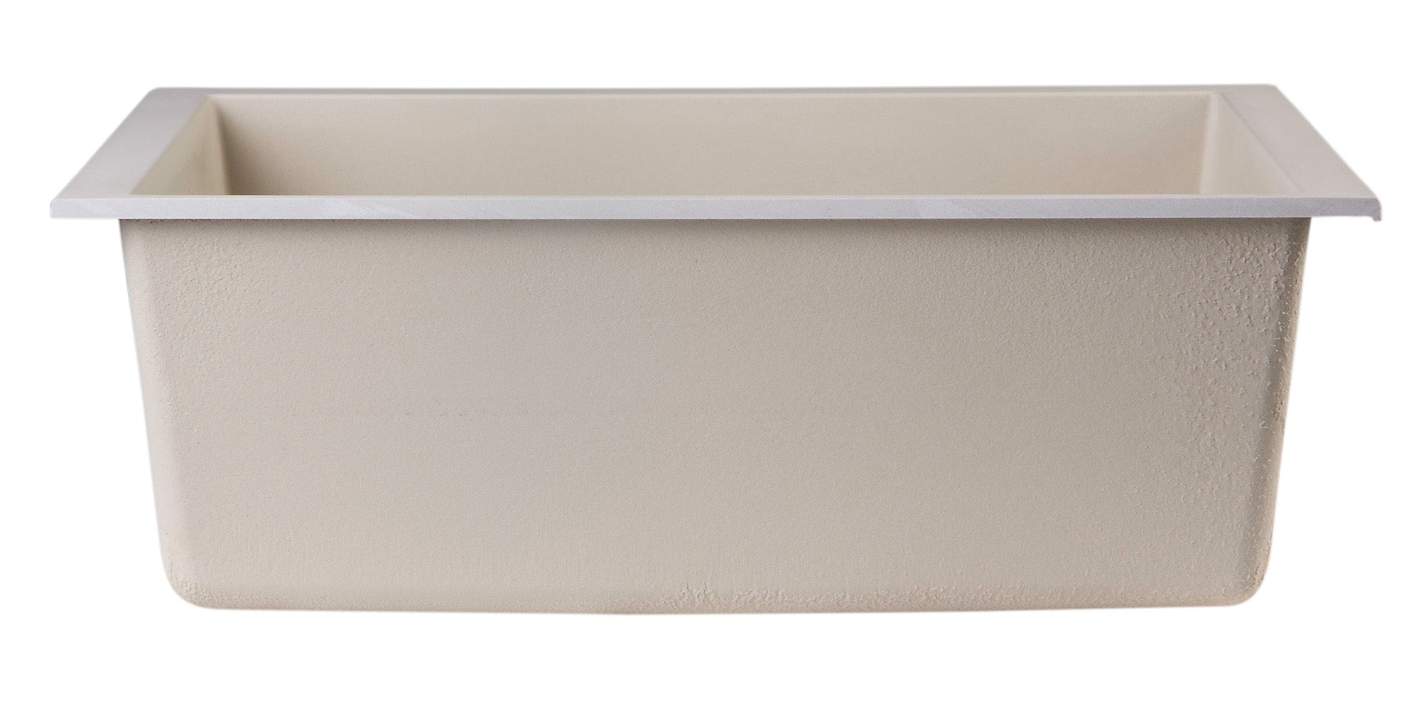 ALFI Biscuit 24" Undermount Single Bowl Granite Composite Kitchen Sink, AB2420UM-B
