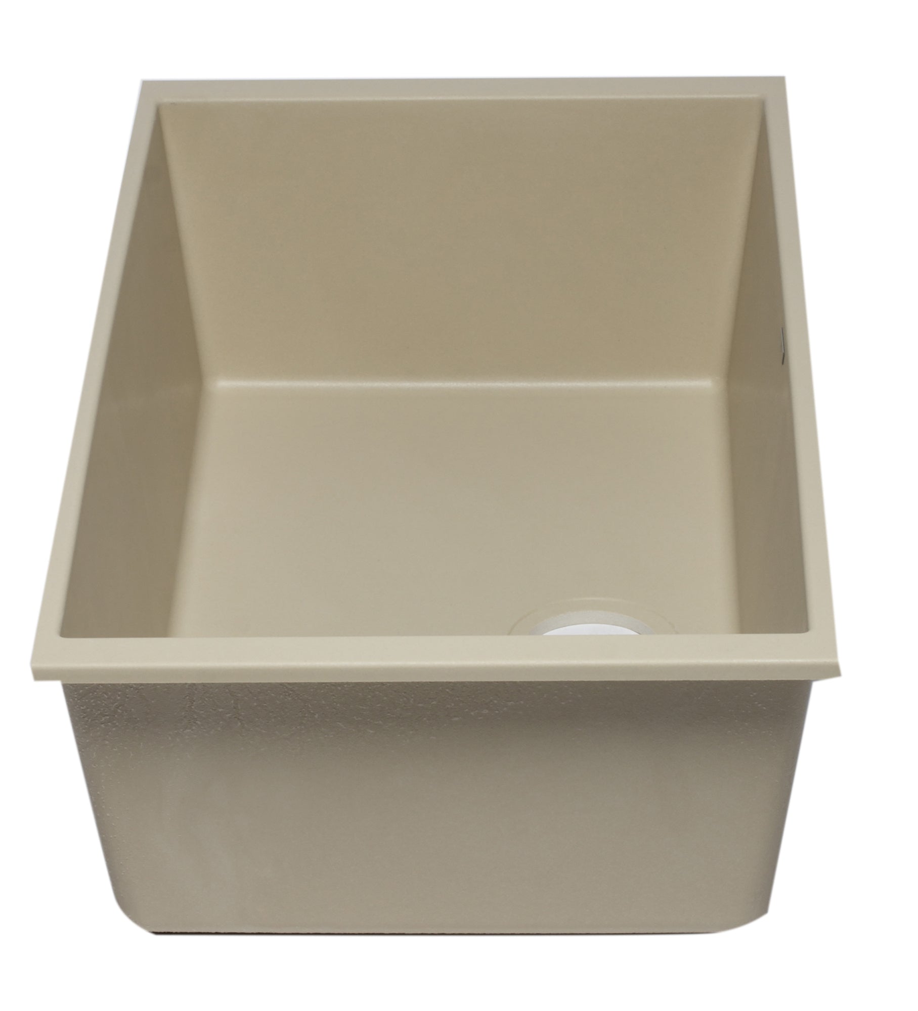 ALFI Biscuit 33" Single Bowl Undermount Granite Composite Kitchen Sink, AB3322UM-B