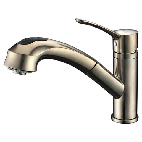 Dawn 9" 1.8 GPM Pull Out Kitchen Faucet, Brushed Nickel, AB50 3711BN