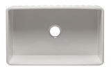ALFI brand AB3320SB-W 33 inch White Reversible Single Fireclay Farmhouse Kitchen Sink Top