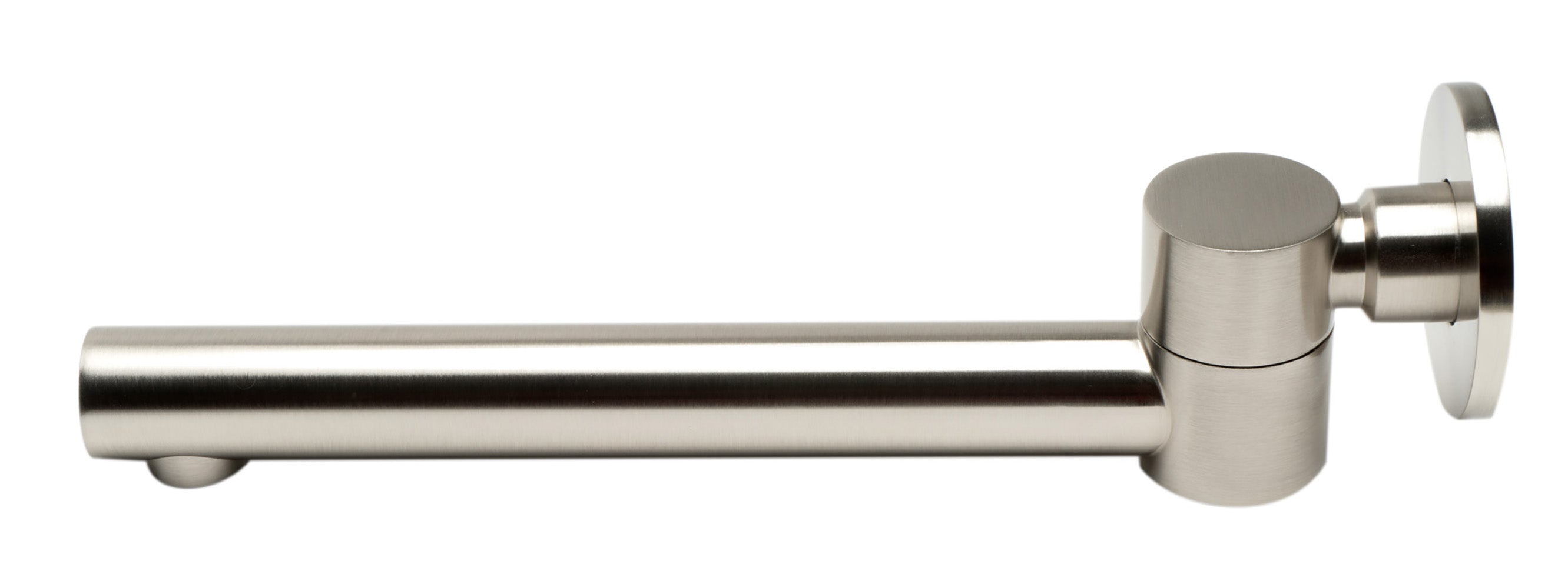 ALFI brand AB6601-BN Brushed Nickel Round Foldable Tub Spout - The Sink Boutique