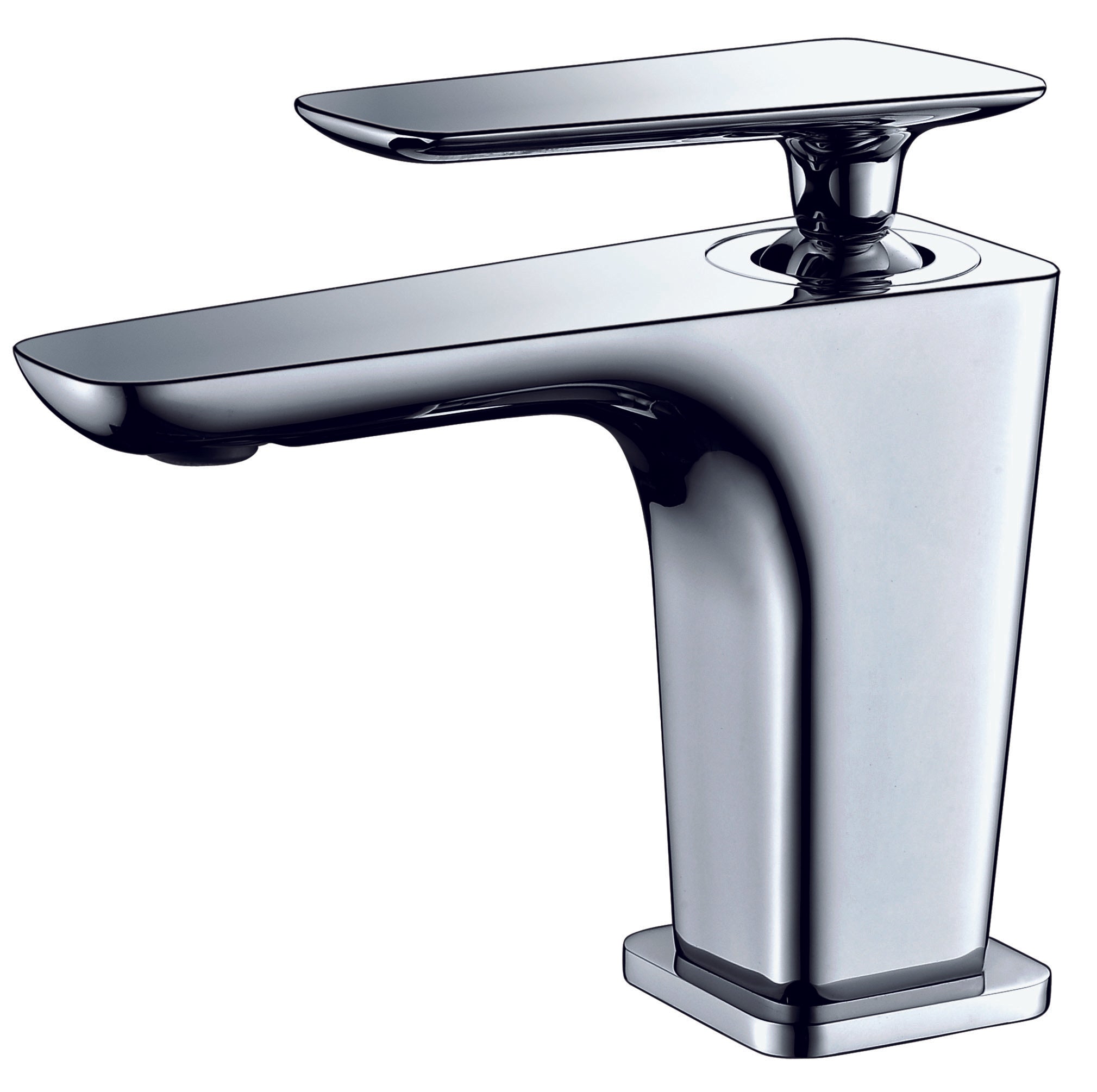 ALFI Polished Chrome Single Hole Modern Bathroom Faucet, AB1779-PC