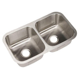 Houzer 31" Stainless Steel Undermount 50/50 Double Bowl Kitchen Sink, STD-2100-1 - The Sink Boutique