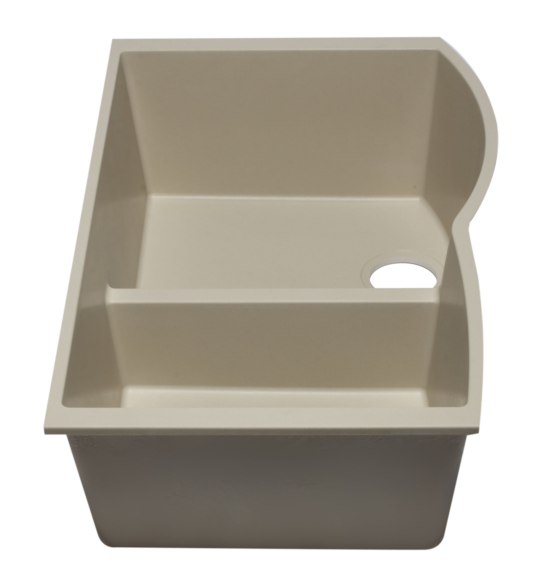ALFI Biscuit 33" Double Bowl Undermount Granite Composite Kitchen Sink, AB3320UM-B
