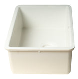 ALFI brand AB2317 23" White Fireclay Undermount Kitchen Sink - The Sink Boutique