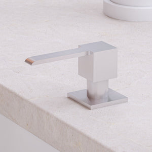 Alternate Image for ALFI brand AB5007-BSS Modern Square Brushed Stainless Steel Soap Dispenser