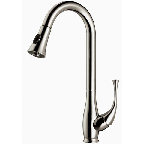 Dawn 18" 1.8 GPM Pull Out Kitchen Faucet, Brushed Nickel, AB50 3091BN