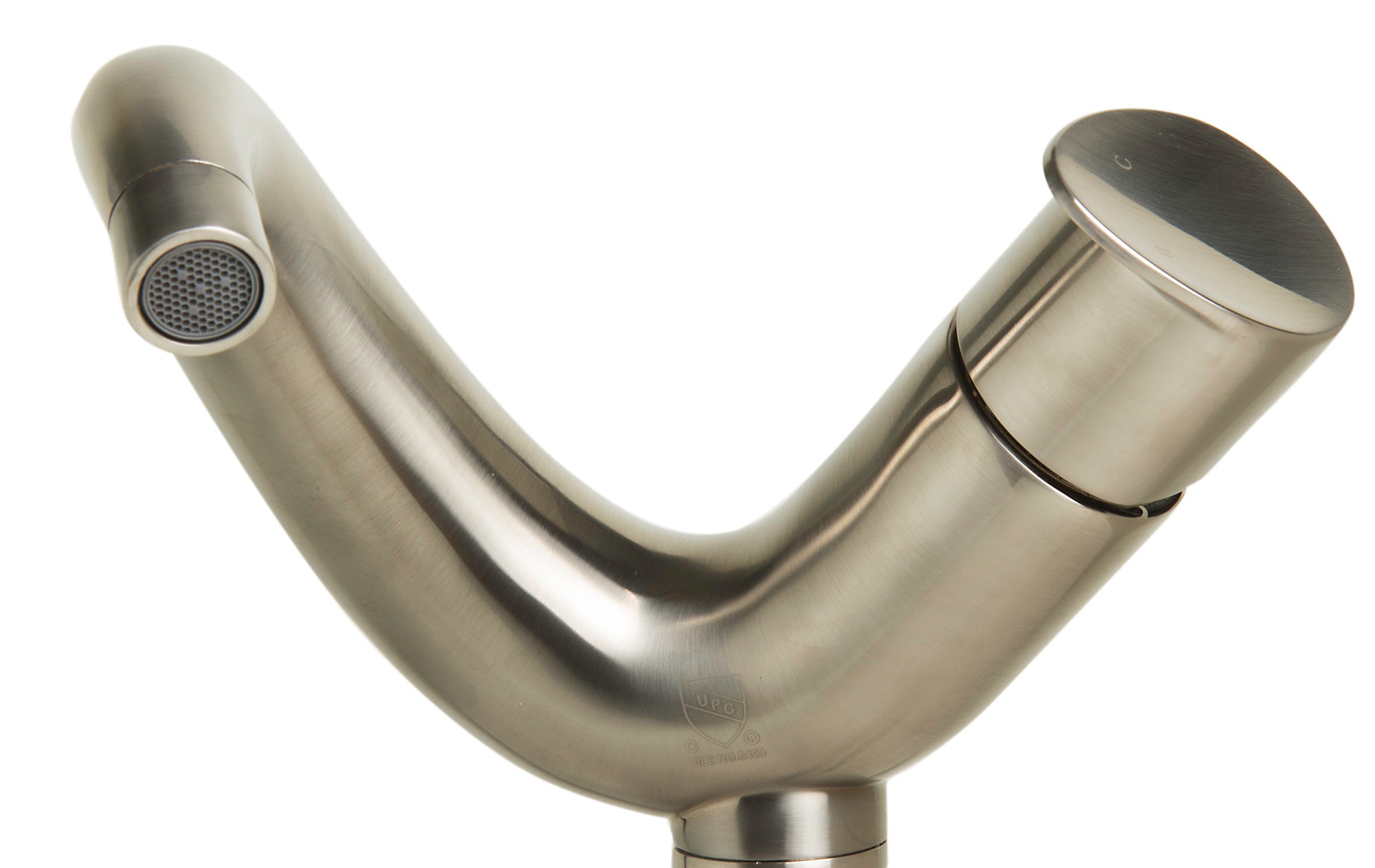 ALFI Tall Wave Brushed Nickel Single Lever Bathroom Faucet, AB1570-BN - The Sink Boutique