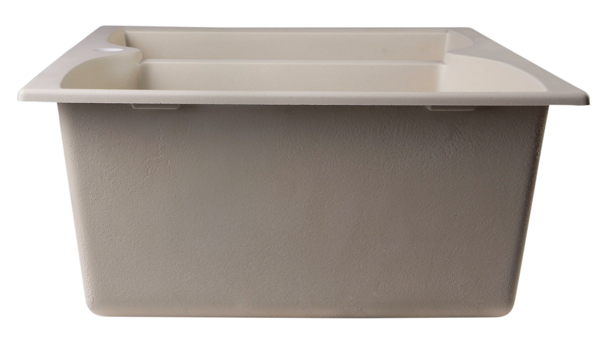 ALFI Biscuit 32" Drop-In Double Bowl Granite Composite Kitchen Sink, AB3220DI-B