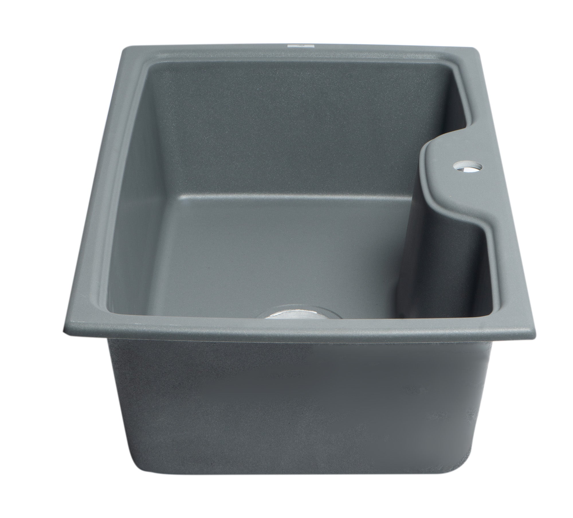 ALFI Titanium 35" Drop-In Single Bowl Granite Composite Kitchen Sink, AB3520DI-T