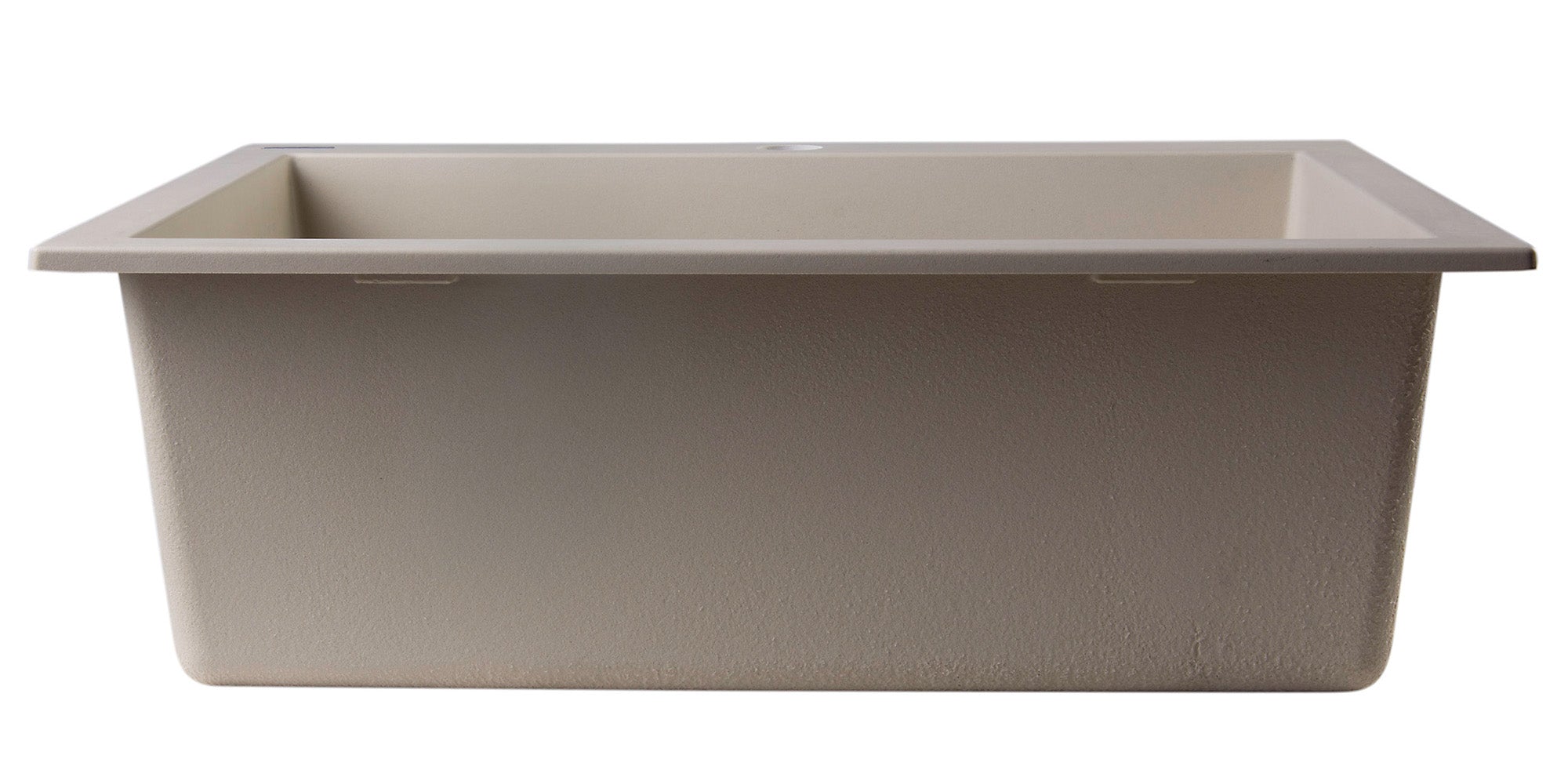 Alternate Image for ALFI Biscuit 24" Drop-In Single Bowl Granite Composite Kitchen Sink, AB2420DI-B
