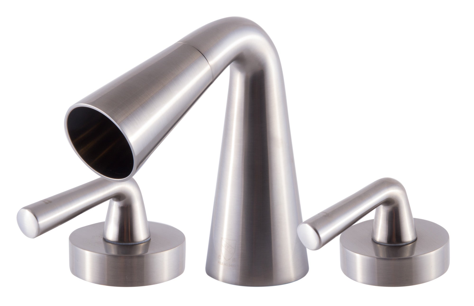 ALFI Brushed Nickel Widespread Cone Waterfall Bathroom Faucet, AB1790-BN - The Sink Boutique