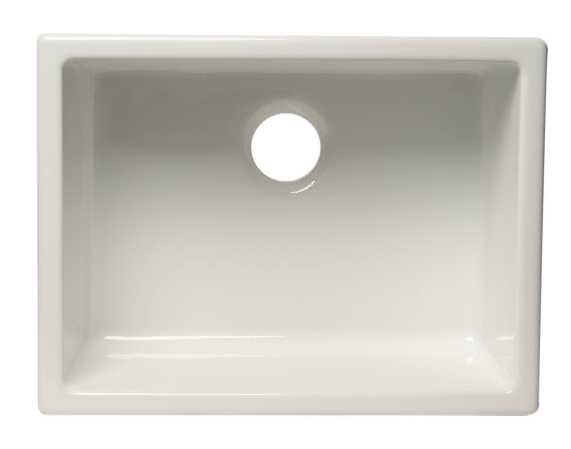 ALFI brand 24" Fireclay Undermount Kitchen Sink, White, AB2418UD-W - The Sink Boutique