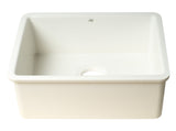 ALFI brand AB2317 23" White Fireclay Undermount Kitchen Sink - The Sink Boutique
