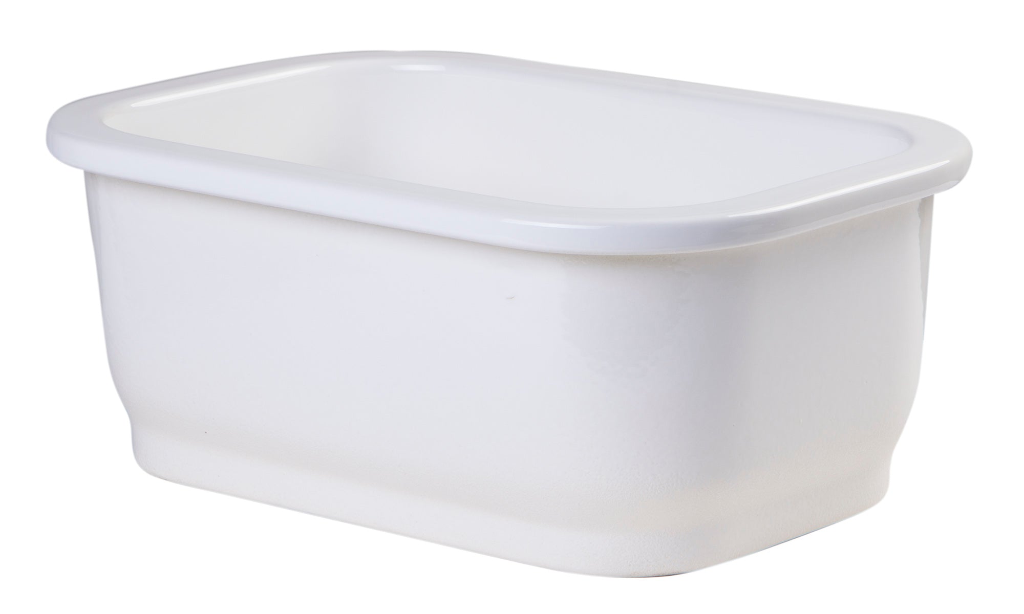 ALFI brand AB1218 Small Rectangular Fireclay Undermount or Drop In Prep / Bar Sink - The Sink Boutique