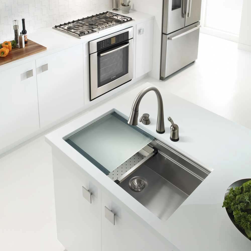 Houzer Novus 32" Stainless Steel Undermount Kitchen Sink, NVS-5200 - The Sink Boutique