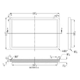 Dawn Solid Redwood Cutting Board CB017 Spec