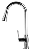 ALFI Traditional Solid Polished Stainless Steel Pull Down Kitchen Faucet, AB2043-PSS - The Sink Boutique