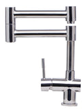 ALFI Solid Polished Stainless Steel Retractable Single Hole Kitchen Faucet, AB2038-PSS - The Sink Boutique