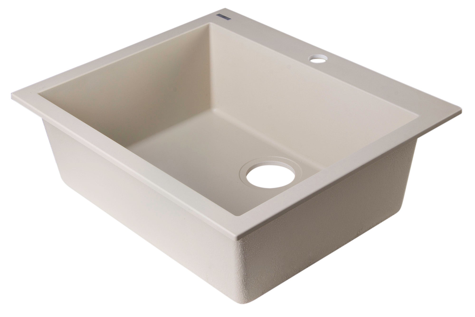 Alternate Image for ALFI Biscuit 24" Drop-In Single Bowl Granite Composite Kitchen Sink, AB2420DI-B