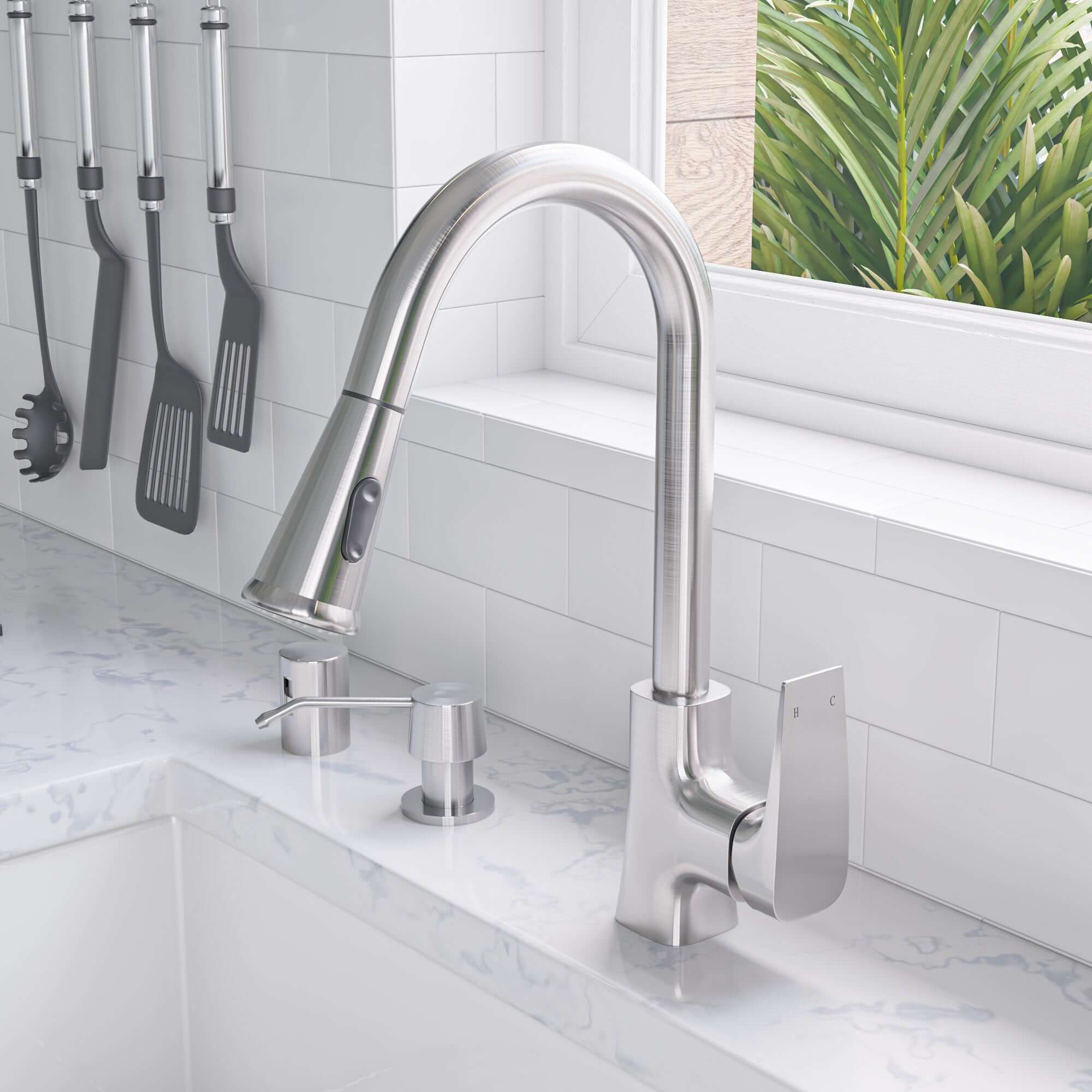 ALFI 30" Fluted Single Bowl Fireclay Farmhouse Apron Sink, White, AB509-W